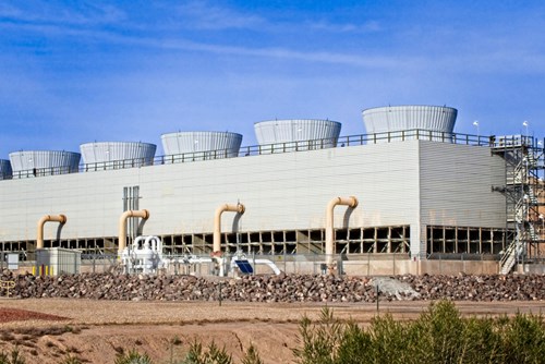 Cooling Tower with Five Fans