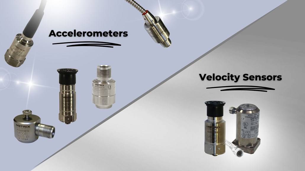 Accelerometers and Velocity Sensors from Metrix Vibration